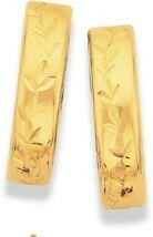 Prouds 9ct Gold 10mm Diamond-Cut Huggie Earrings offer