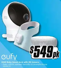 The Good Guys S340 Baby Smart Sock with 2K Camera offer