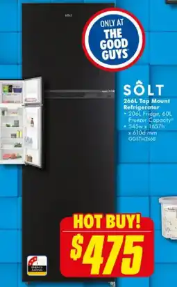 The Good Guys Top mount refrigerator offer