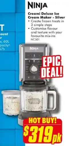 The Good Guys Creami Deluxe Ice Cream Maker Silver offer
