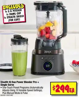 JB Hi-Fi Stealth IQ Duo Power Blender Pro Single Serve offer
