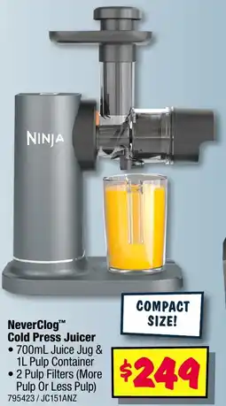 JB Hi-Fi NeverClog Cold Press Juicer offer