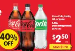 Spar Coca cola fanta or Sprite offer