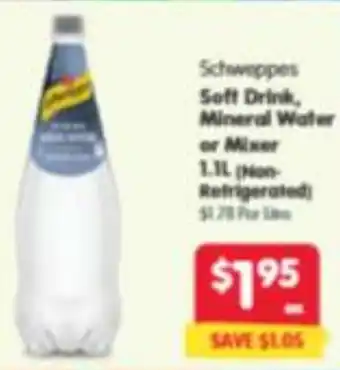 Spar Schweppes Soft Drink Mineral Water or Mixer offer