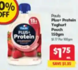 Spar Plus Protein Yoghurt Pouch offer