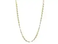 Bevilles Jewellery 10ct Yellow Gold Oval Cable Chain Necklace 45cm offer