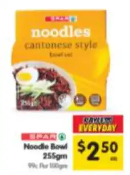 Spar Noodle Bowl offer