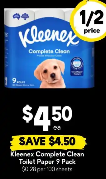 Drakes Kleenex Complete Clean Toilet Paper offer