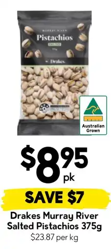 Drakes Drakes Murray River Salted Pistachios offer