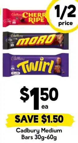 Drakes Cadbury Medium Bars offer