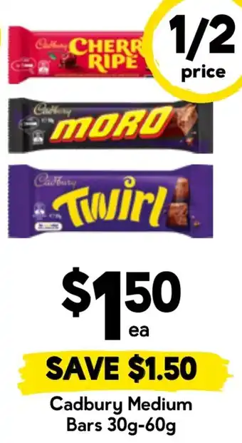 Drakes Cadbury Medium Bars offer