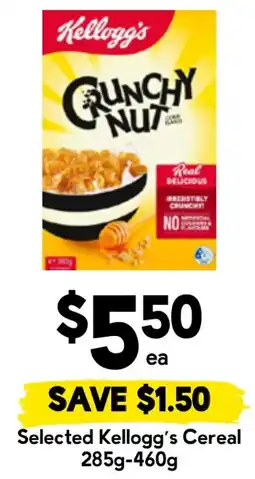Drakes Selected Kelloggs Cereal offer