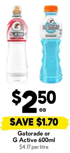 Drakes Gatorade or G Active offer