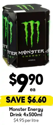 Drakes Monster Energy Drink offer