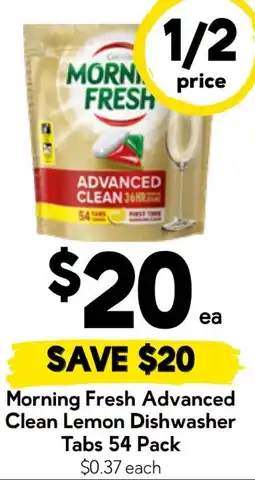 Drakes Morning Fresh Advanced Clean Lemon Dishwasher Tabs offer