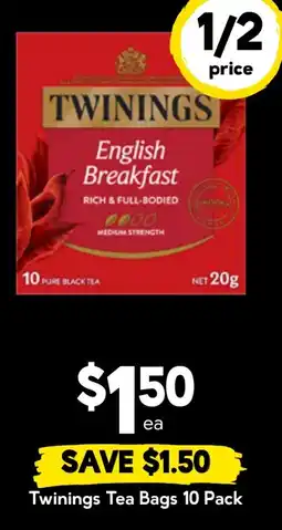 Drakes Twinings Tea Bags offer