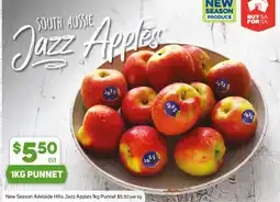 Foodland New Season Adelaide Hills Jazz Apples Punnet offer