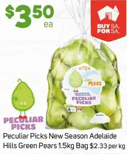 Foodland Peculiar Picks New Season Adelaide Hills Green Pears Bag offer