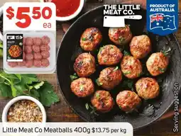 Foodland Little Meat Co Meatballs offer