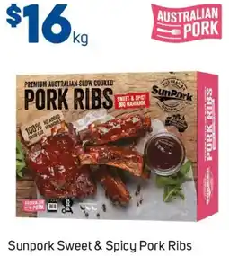 Foodland Sunpork Sweet & Spicy Pork Ribs offer