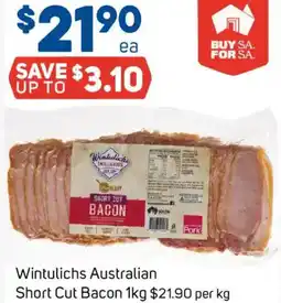 Foodland Wintulichs Australian Short Cut Bacon offer