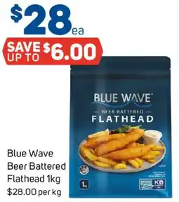 Foodland Blue Wave Beer Battered Flathead offer