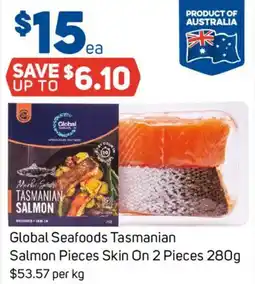 Foodland Global Seafoods Tasmanian Salmon Pieces Skin On 2 Pieces offer
