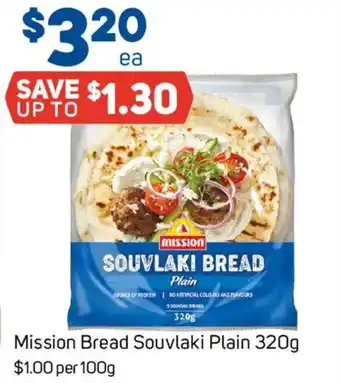 Foodland Mission Bread Souvlaki Plain offer
