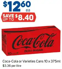 Foodland Coca Cola or Varieties Cans offer