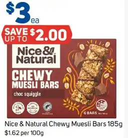 Foodland Nice & Natural Chewy Muesli Bars offer