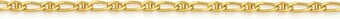 Angus & Coote 9ct Gold 50cm Solid Marine 1+1 Chain offer