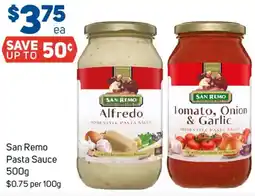 Foodland San Remo Pasta Sauce offer