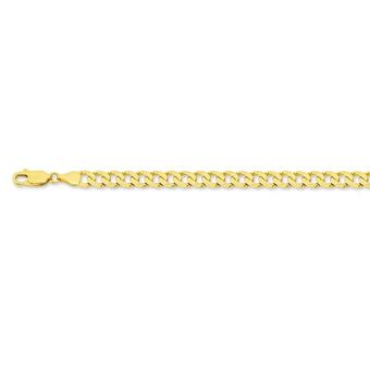 Angus & Coote 9ct Gold Gents 21cm Solid Curb Bracelet offer