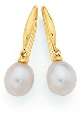 Goldmark 9ct Gold Cultured Freshwater Pearl Drop Earrings offer