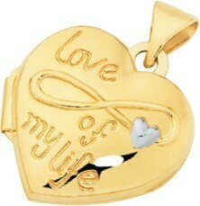 Goldmark 9ct Gold 'Love of my Life' Heart Locket offer