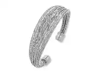 Bevilles Jewellery Stainless Steel Multi Layer Bangle offer