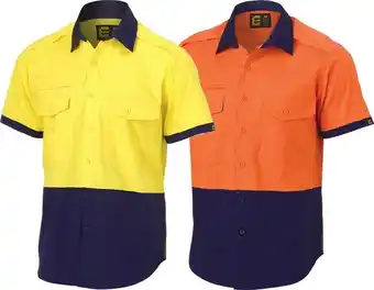 RSEA Safety ELEVEN Hi-Vis Cotton Ripstop Spliced S/S Shirt offer