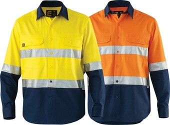 RSEA Safety ELEVEN Hi-Vis Spliced L/S Drill Shirt with 3M™ Tape offer