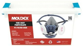 RSEA Safety Moldex Fine Dust Particulate Half Face Respirator Kit - Large offer