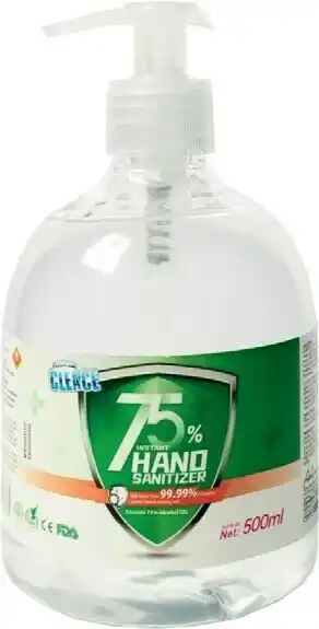 Antibacterial 75% Alcohol Hand Sanitiser 500ml Pump