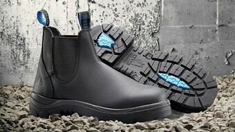 Steel Blue Hobart Black Elastic Sided Safety Boots