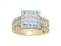 Bevilles Jewellery 18ct Yellow Gold 1.90ct Diamond Ring offer