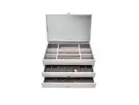 Boutique Jewellery Box - Large with 2 Drawers & Internal Mirror