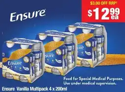 Chemist Warehouse Ensure Vanilla Multipack offer