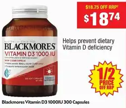 Chemist Warehouse Vitamin D3 1000IU offer