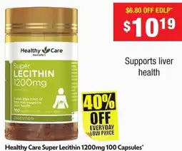 Chemist Warehouse Healthy Care Super Lecithin offer