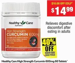 Chemist Warehouse Healthy Care High Strength Curcumin offer
