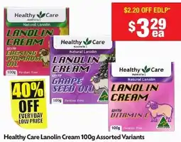 Chemist Warehouse Healthy Care Lanolin Cream offer