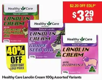 Chemist Warehouse Healthy Care Lanolin Cream offer