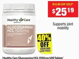 Chemist Warehouse Healthy Care Glucosamine HCL offer